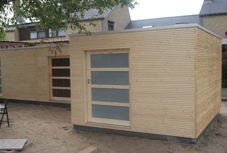 Tuinhuis constructie